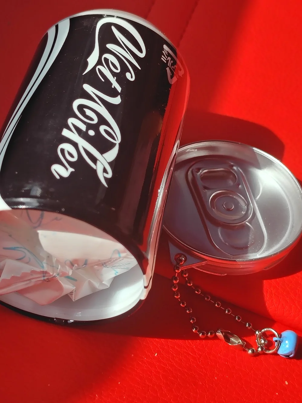 Black Soda Can Keychain Phone Accessory - Unbranded